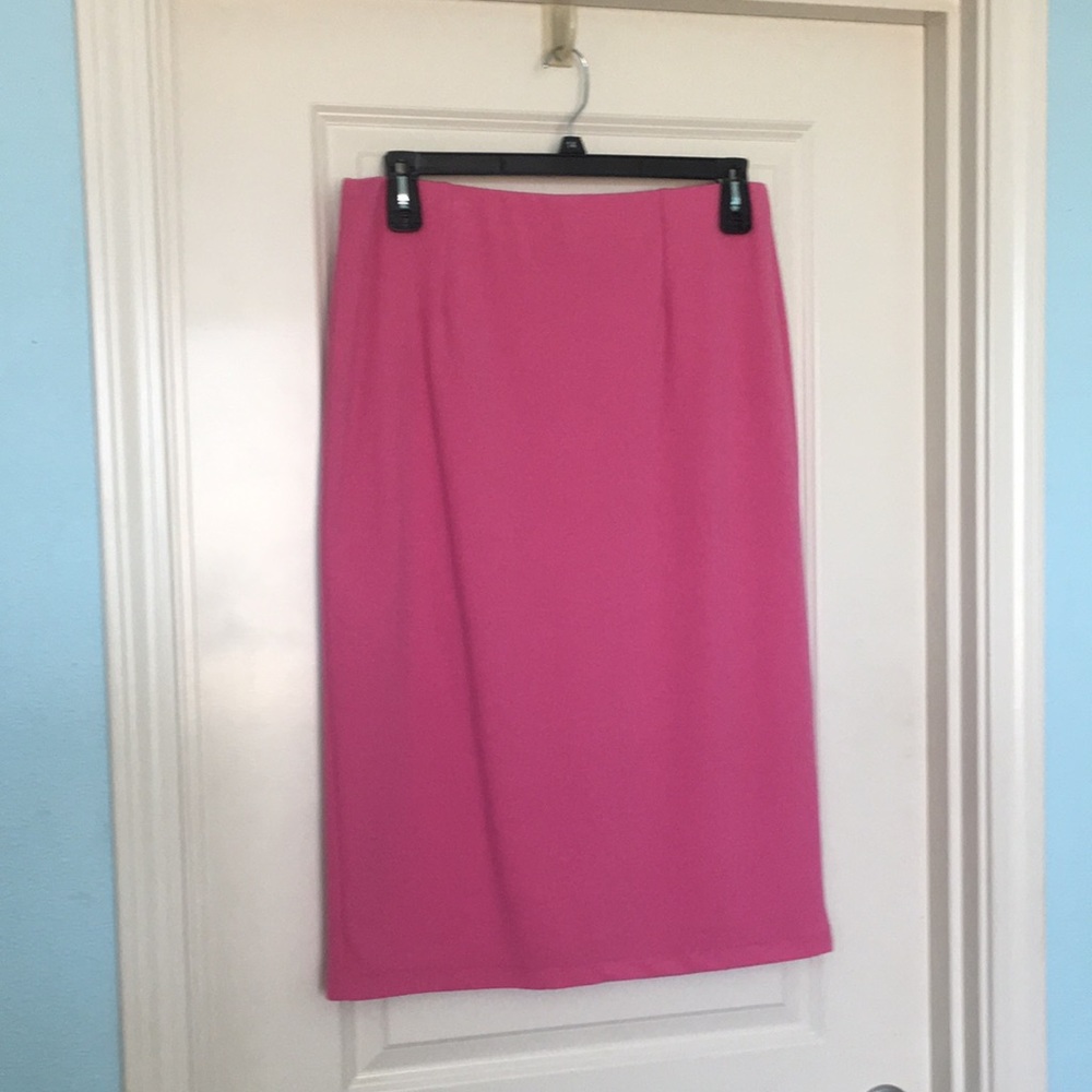 Hot pink Halogen stretch pencil skirt